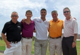 Our golf team with Chris Kamara..."Kammy".